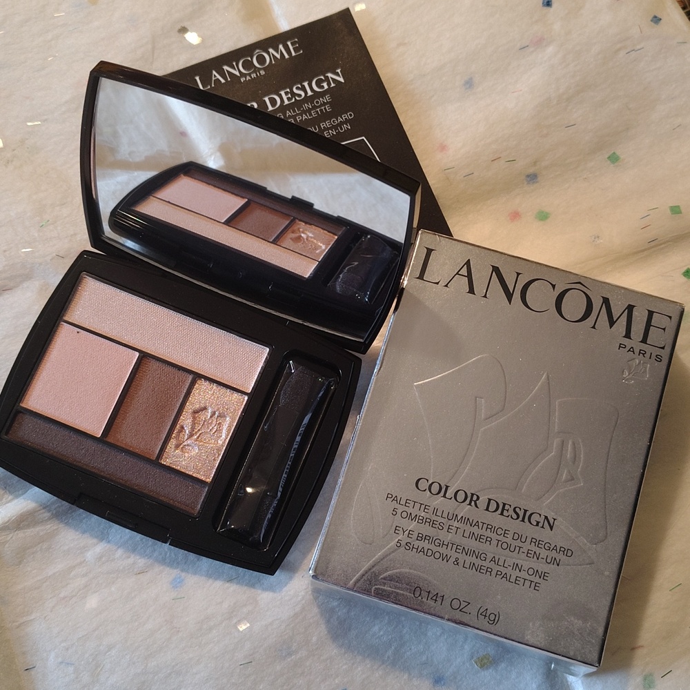 NIB LANCOME COLOR DESIGN 5-PAN EYE PALETTE  KISS THE BRIDE 110 LE